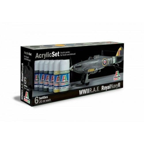 Italeri Acrylic Set WWII R.A.F. RAF Royal Navy II 444AP 